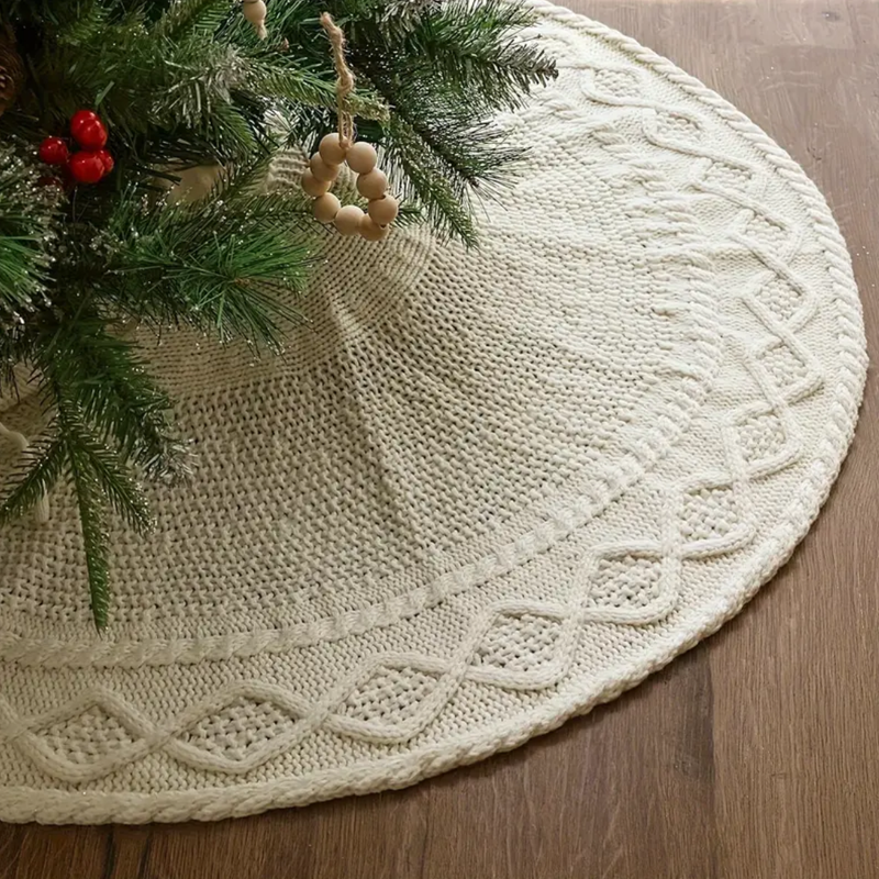 Saia de Árvore de Natal Tricotada Elegante 62, 72 e 82cm